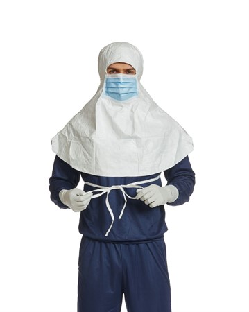 Tyvek® IsoClean®IC689B WS Hood w integrated mask (Sterile-only, 2xbag)